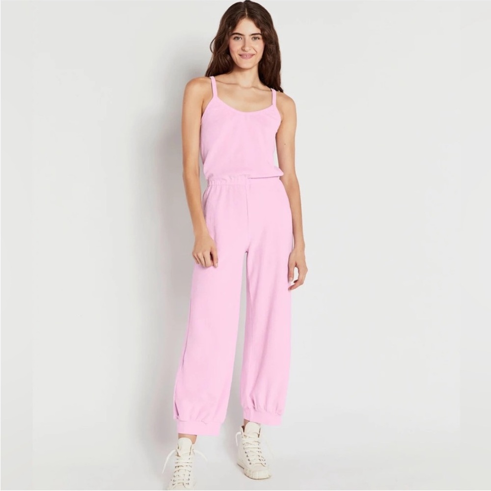 Suzi Kondi XS Giorgi Jumpsuit Pink Terry NWT